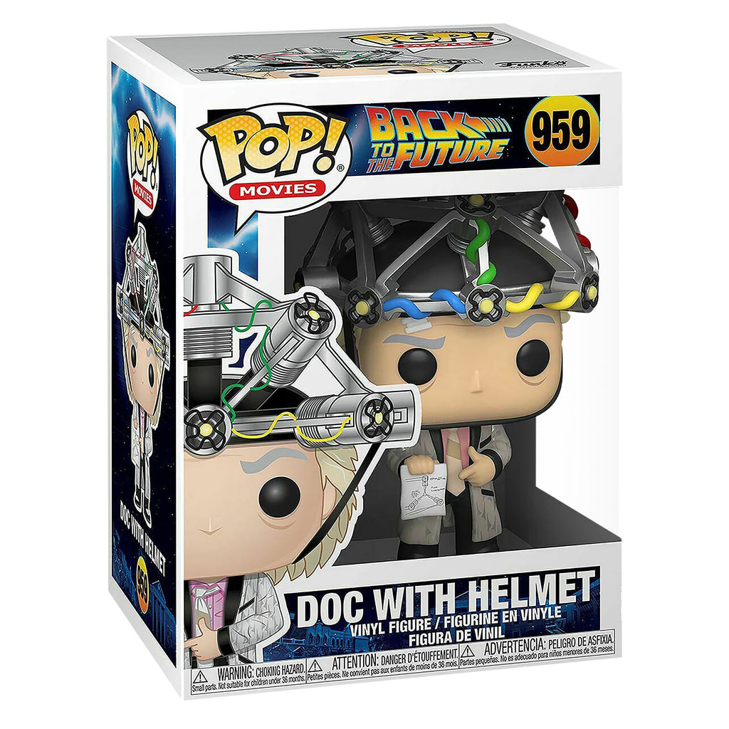 Produktbild Tillbaka till framtiden - Doc Brown med hjälm Funko Pop figur