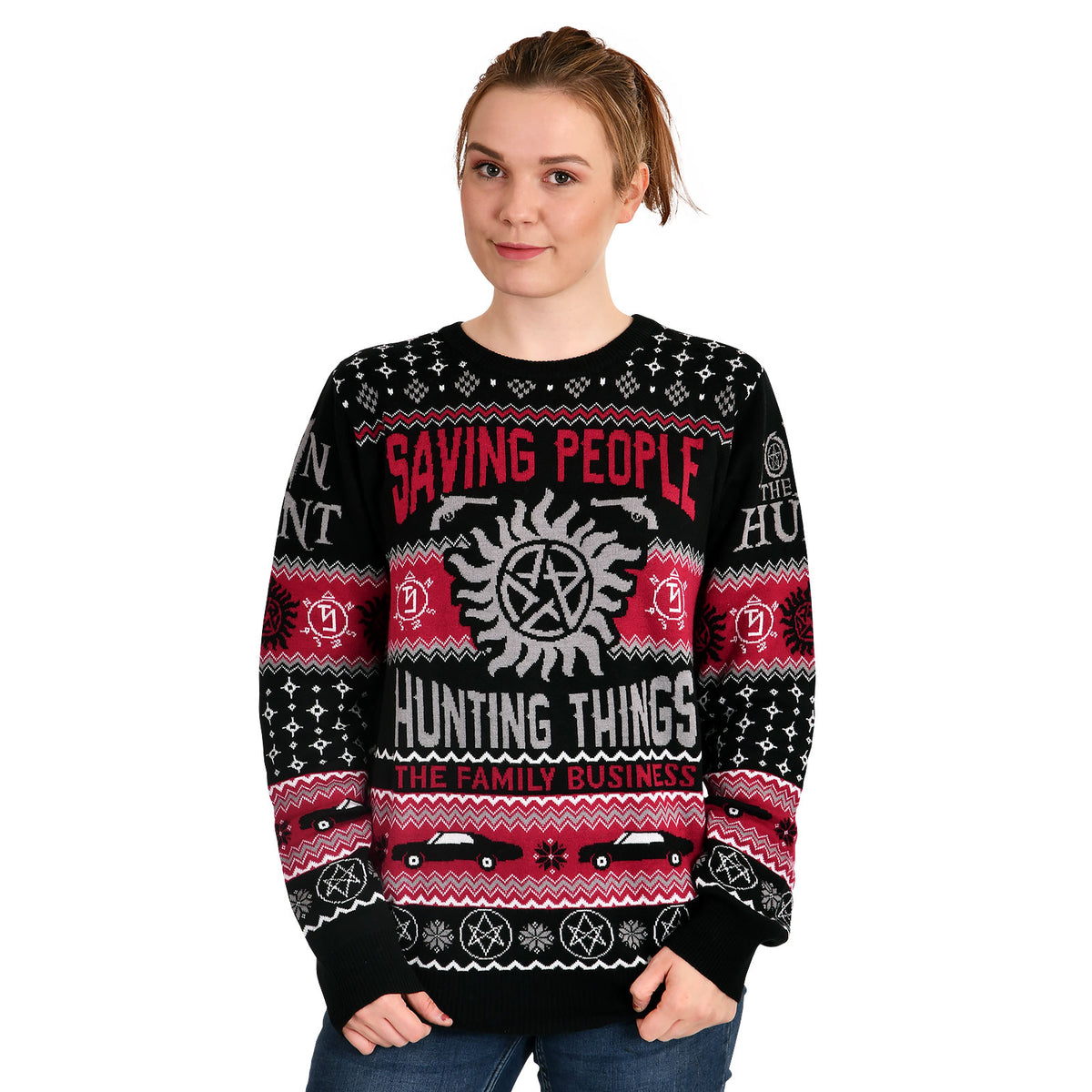 Produktbild Supernatural - Jultröja Saving People Hunting Things