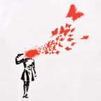 Produktbild Banksy - Girl and Butterflies T-shirt vit
