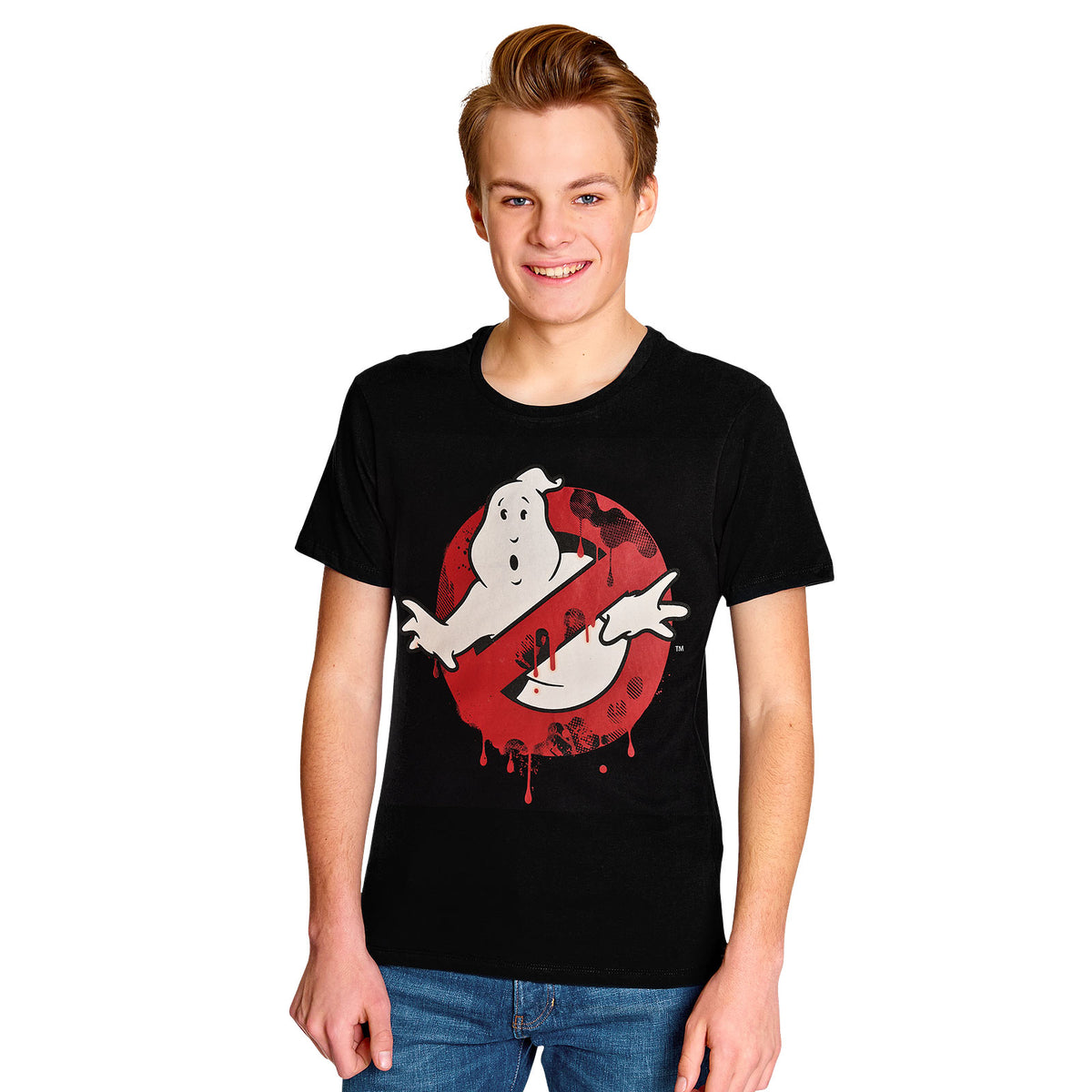 Produktbild Ghostbusters - Glow in the Dark Logo T-shirt svart