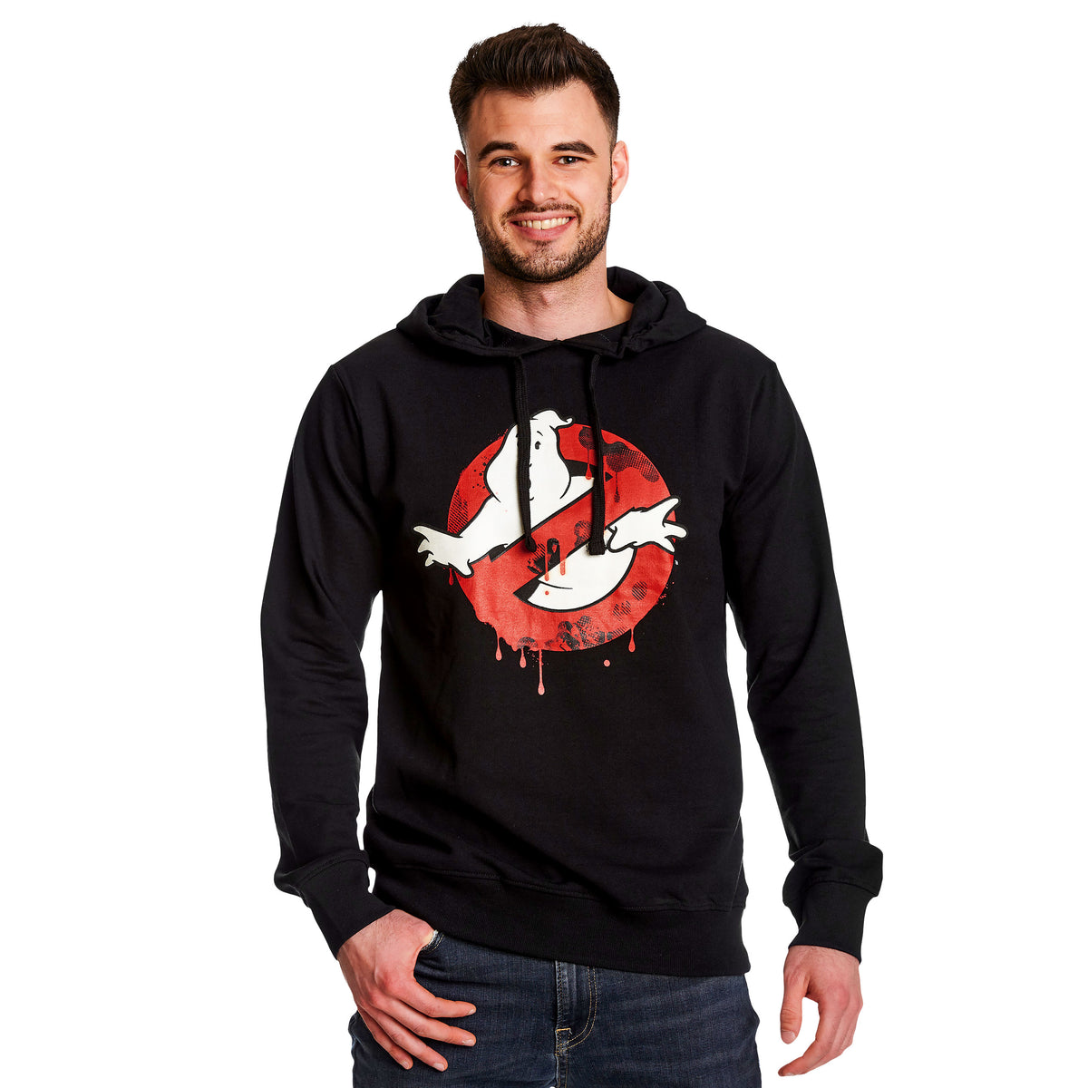 Produktbild Ghostbusters - Glow in the Dark Logohuvtröja svart