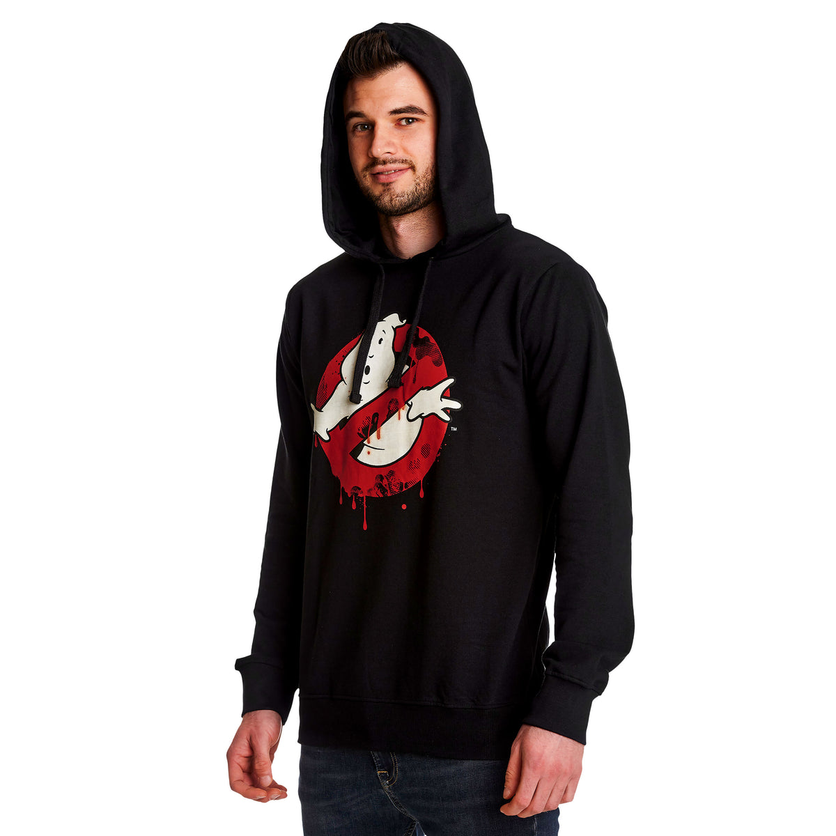 Produktbild Ghostbusters - Glow in the Dark Logohuvtröja svart