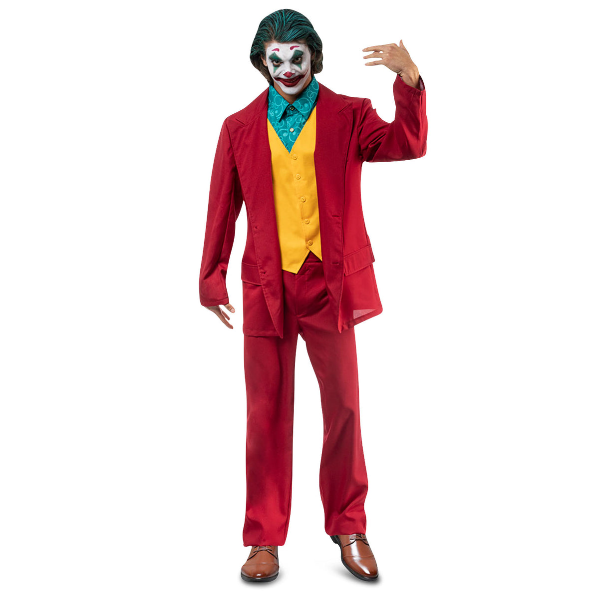 Produktbild Mr. Crazy Kostym Filmkostym för Joker-fans röd