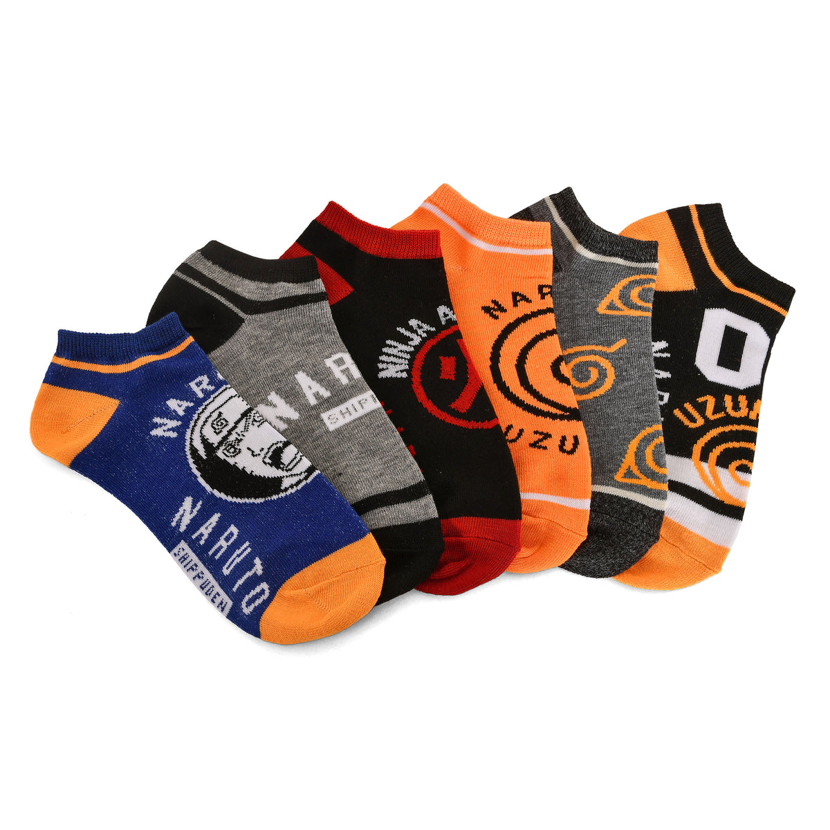 Produktbild Naruto - Sneakersstrumpor med symboler, 6-pack