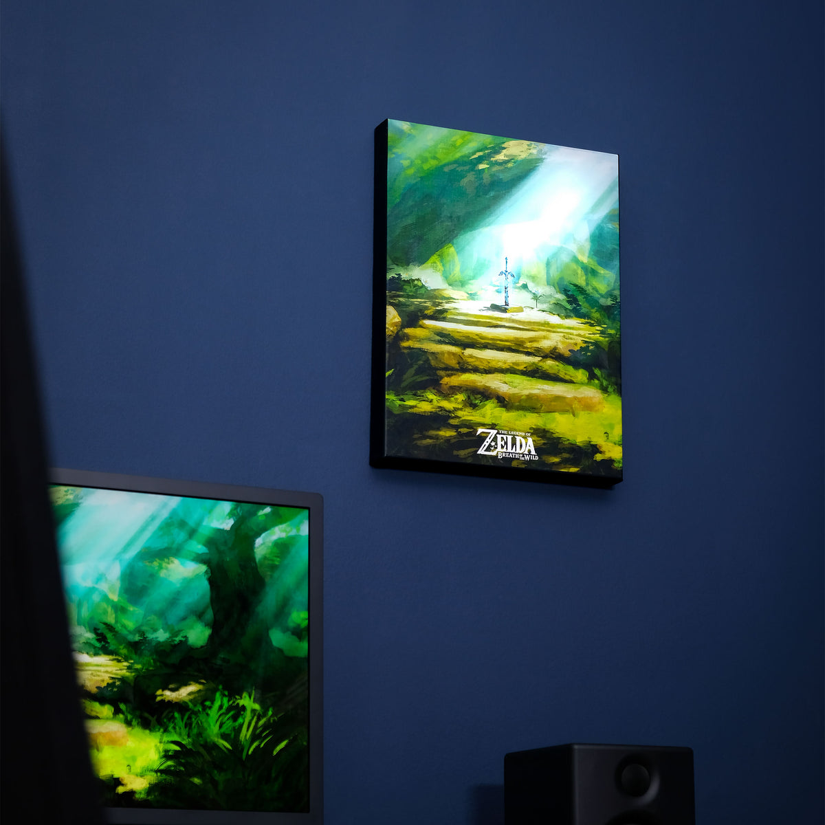 Produktbild Zelda - Master Sword Väggbild med ljus