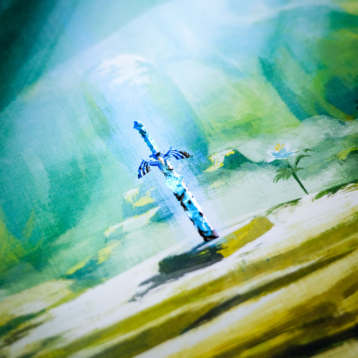 Produktbild Zelda - Master Sword Väggbild med ljus