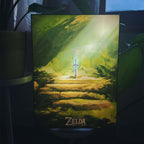 Produktbild Zelda - Master Sword Väggbild med ljus