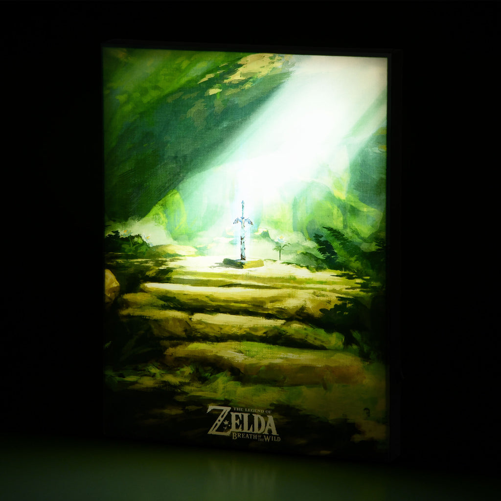 Produktbild Zelda - Master Sword Väggbild med ljus