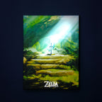 Produktbild Zelda - Master Sword Väggbild med ljus