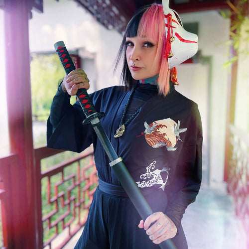 Produktbild Tanjiro Kamado Katana-replika med slida för Demon Slayer-fans