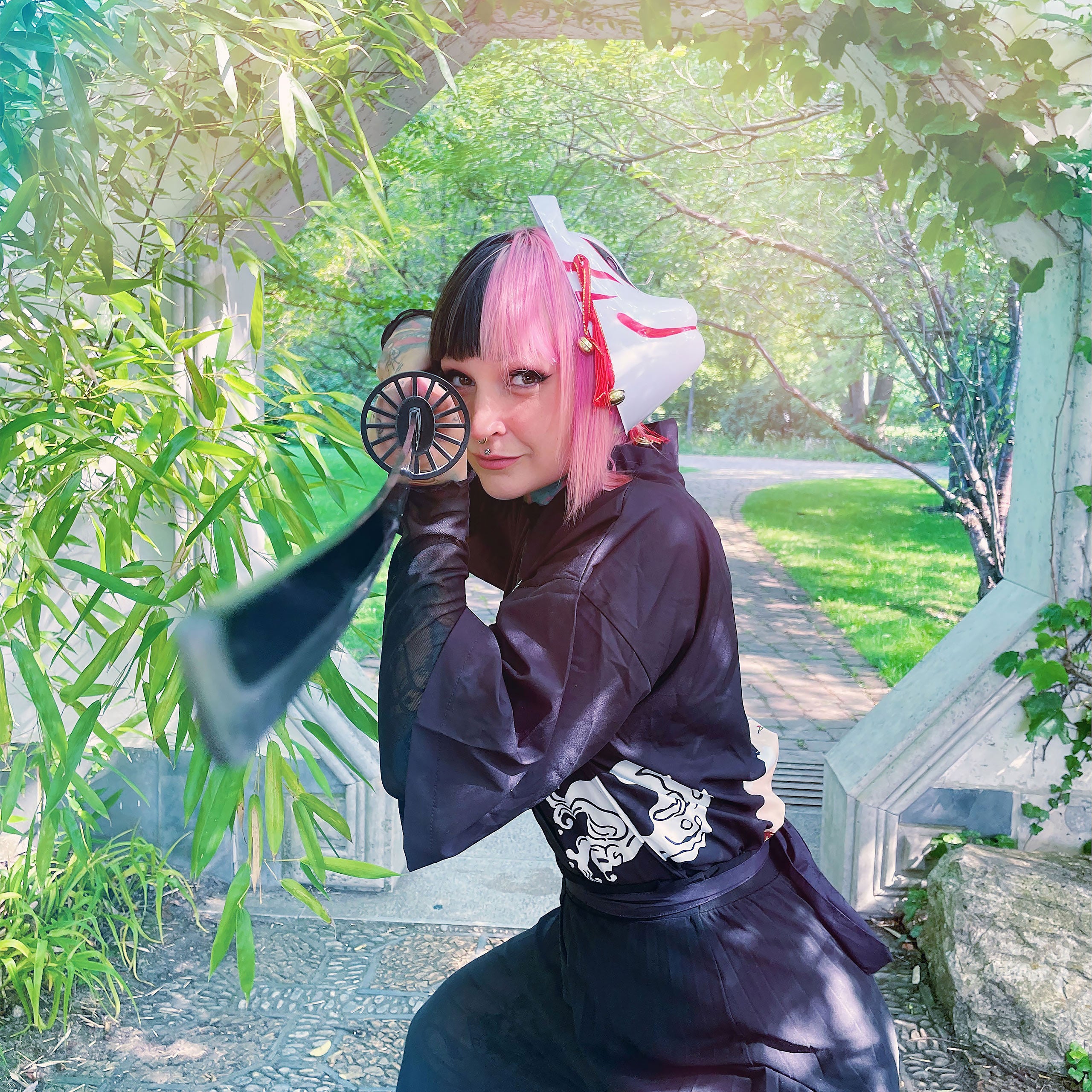 Product image Tanjiro Kamado Katana Replica with Scabbard for Demon Slayer Fans