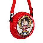Produktbild One Piece - Luffy plysch axelväska röd