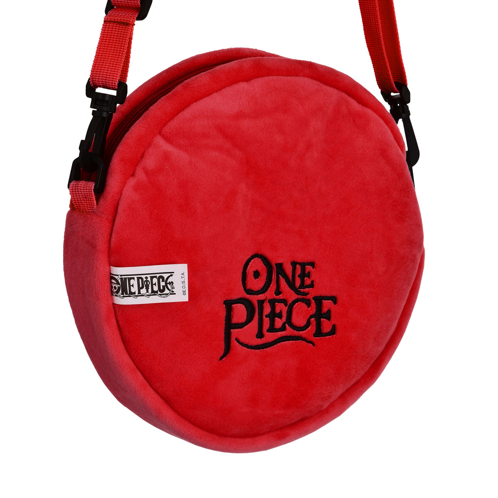 Produktbild One Piece - Luffy plysch axelväska röd