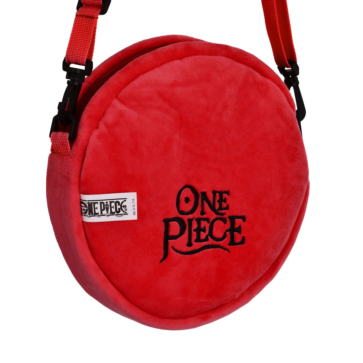 Produktbild One Piece - Luffy plysch axelväska röd