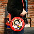 Produktbild One Piece - Luffy plysch axelväska röd