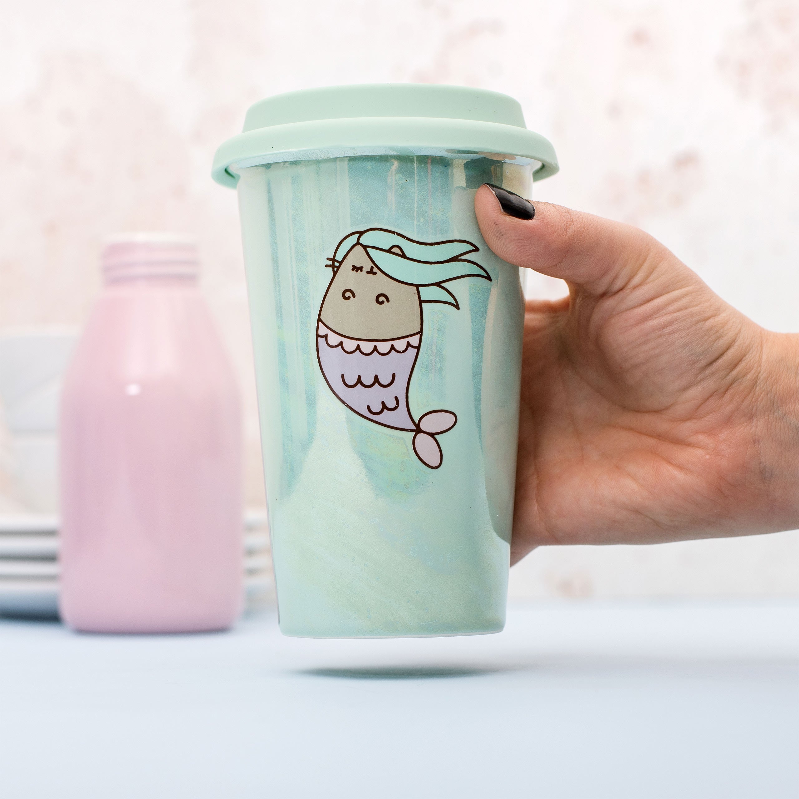 Produktbild Pusheen - Sjöjungfru To Go-mugg