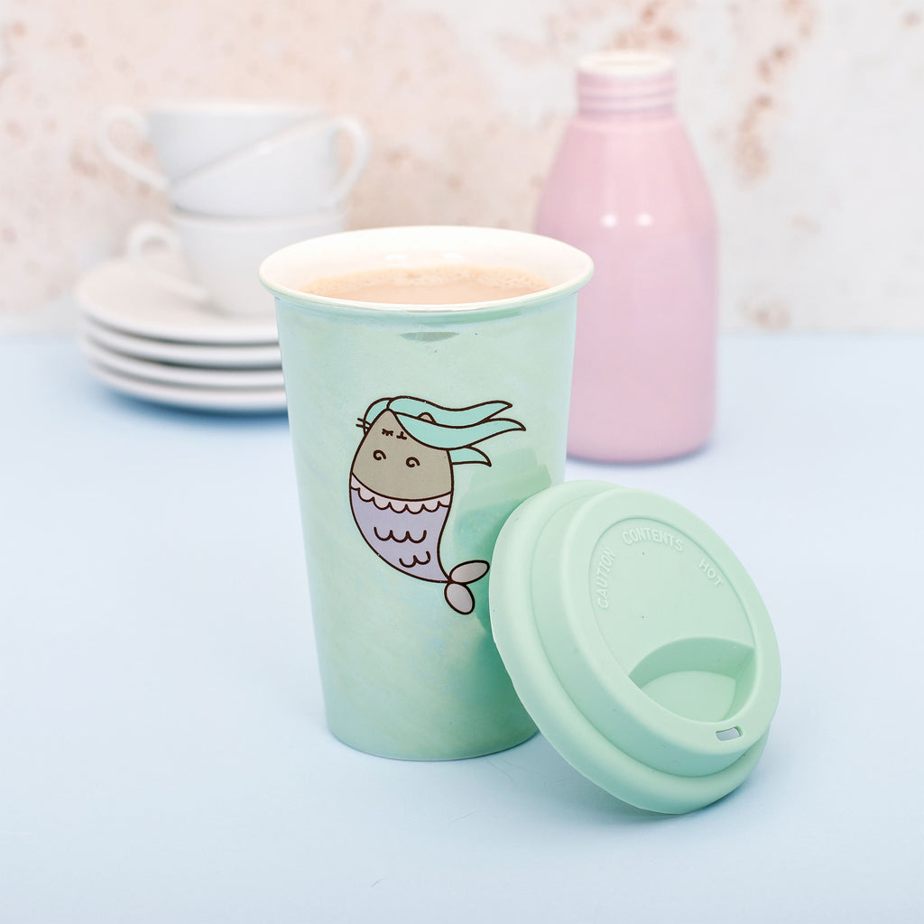 Produktbild Pusheen - Sjöjungfru To Go-mugg