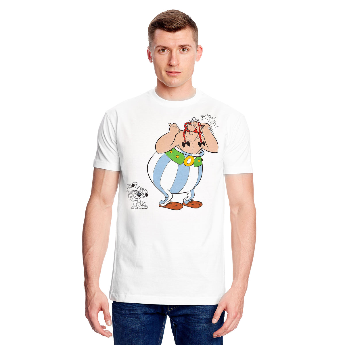 Produktbild Asterix - Obelix och Idefix T-shirt vit