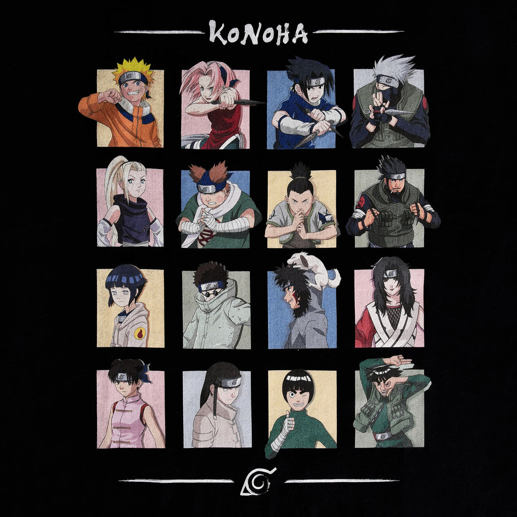 Produktbild Naruto - Characters of Konoha T-shirt svart