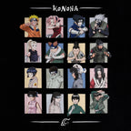 Produktbild Naruto - Characters of Konoha T-shirt svart