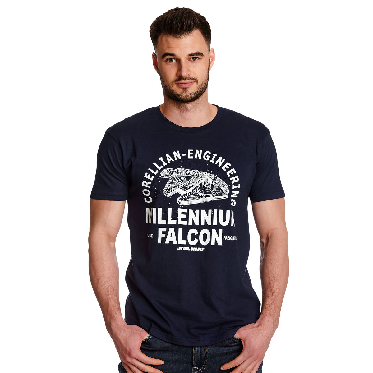 Produktbild Star Wars - Millennium Falcon Corellian Engineering T-shirt blå