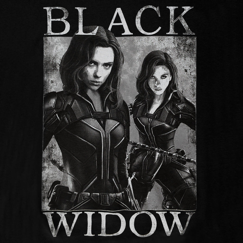 Produktbild Black Widow - Poster T-shirt grå