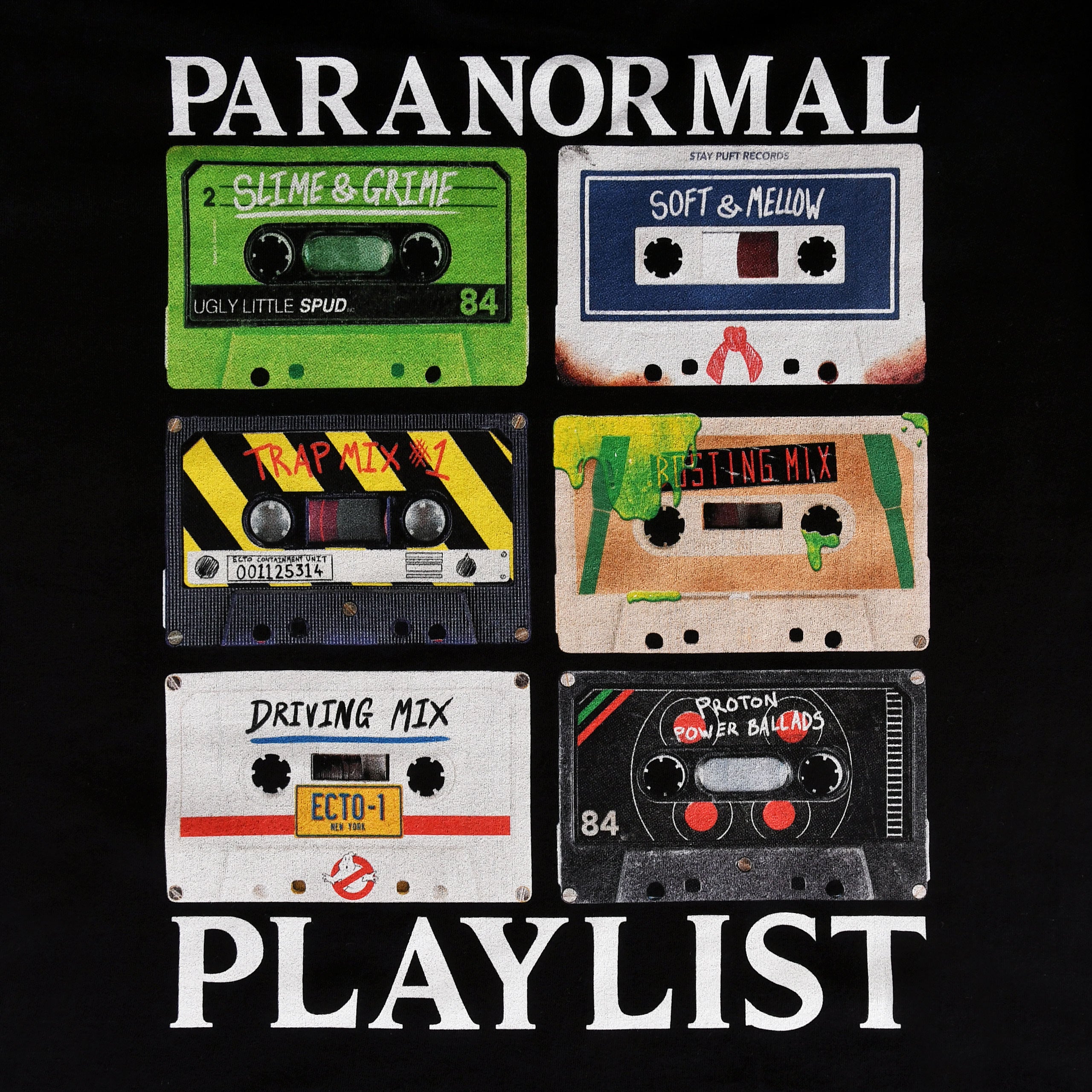 Produktbild Ghostbusters - Paranormal Playlist T-shirt svart