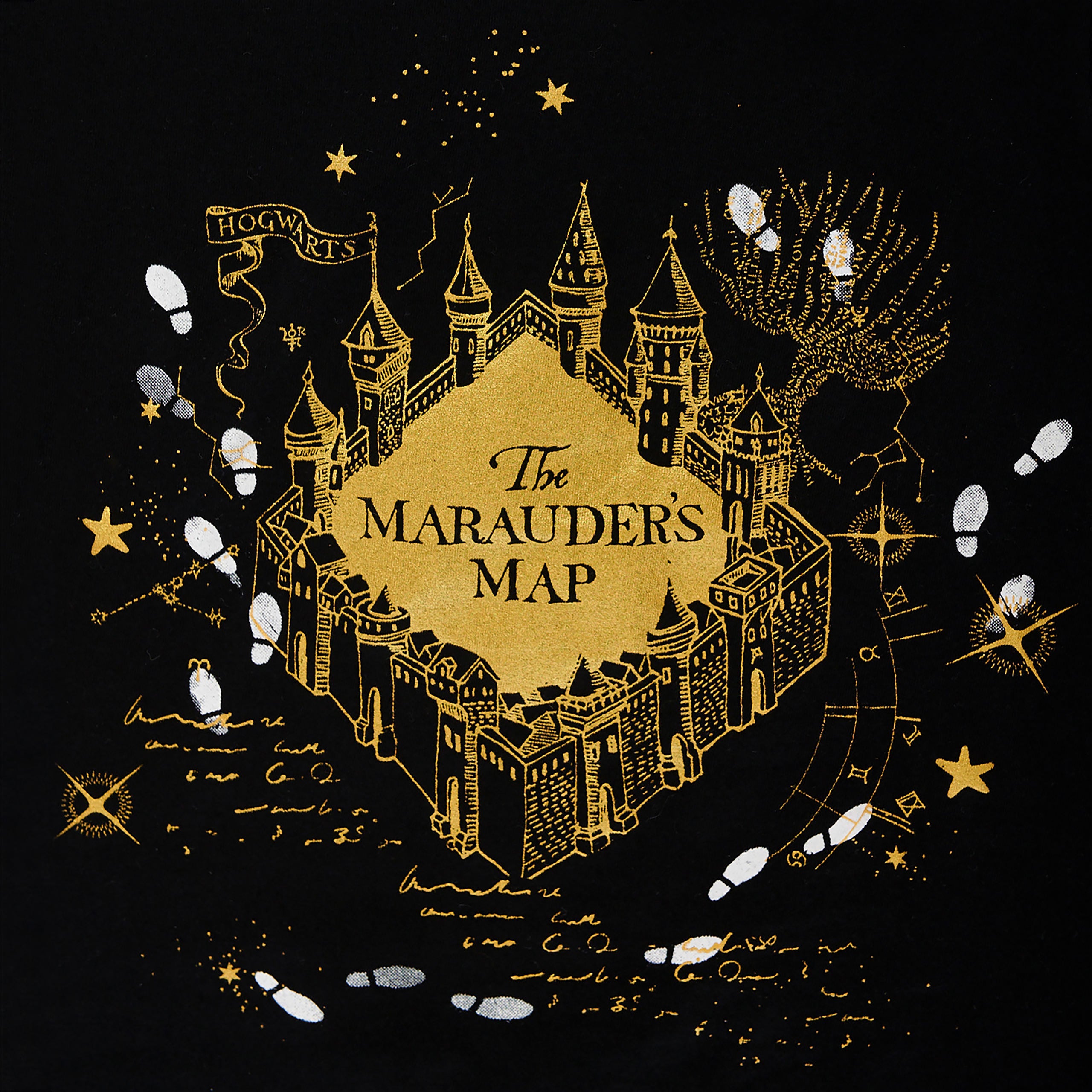 Produktbild Harry Potter - Karta över Marodörerna Pyjamas Dam Svart