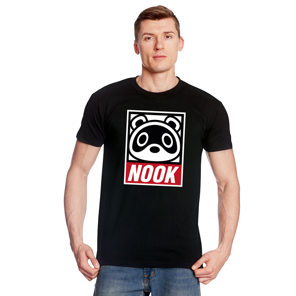 Produktbild Svart Tom Nook T-shirt för Animal Crossing-fans