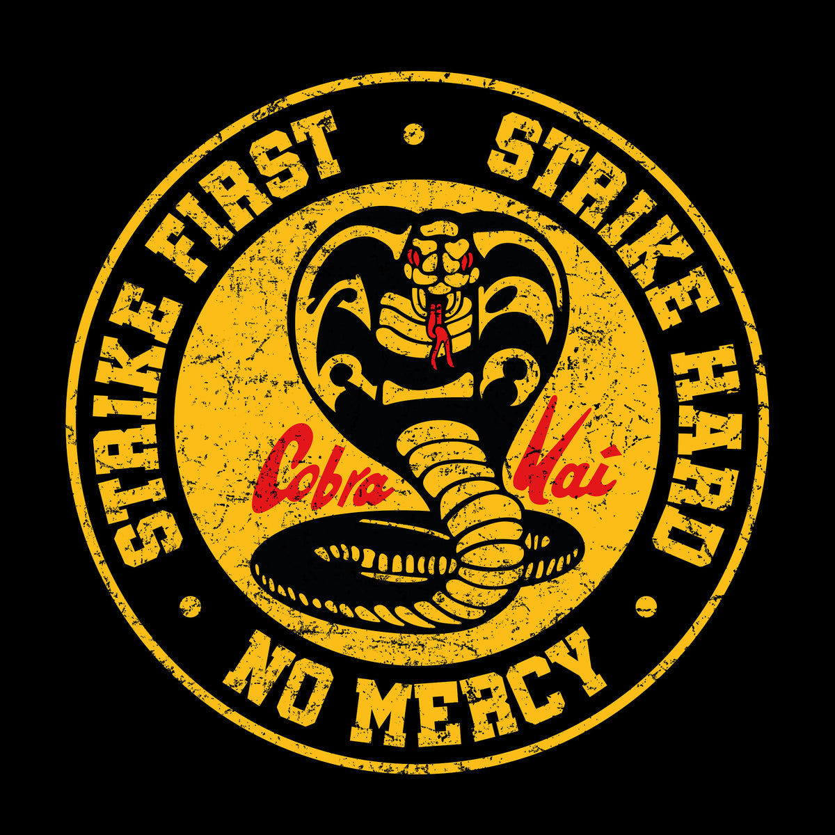 Produktbild Cobra Kai Logo T-shirt för Karate Kid-fans svart