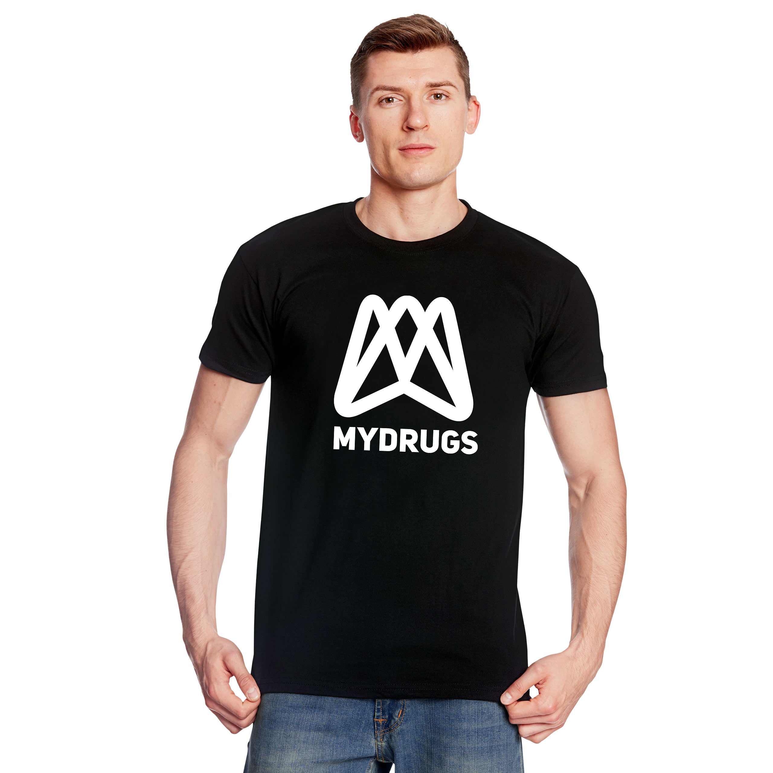 Produktbild Mydrugs Logo T-shirt för serieälskare svart