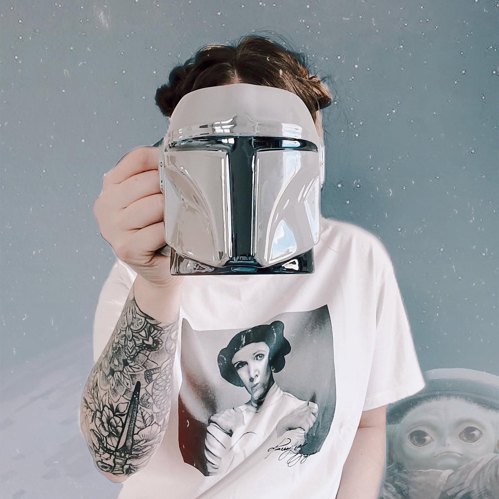Produktbild The Mandalorian Hjälm 3D Mugg - Star Wars