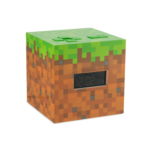 Produktbild Minecraft - Gräsblockväckarklocka med ljus