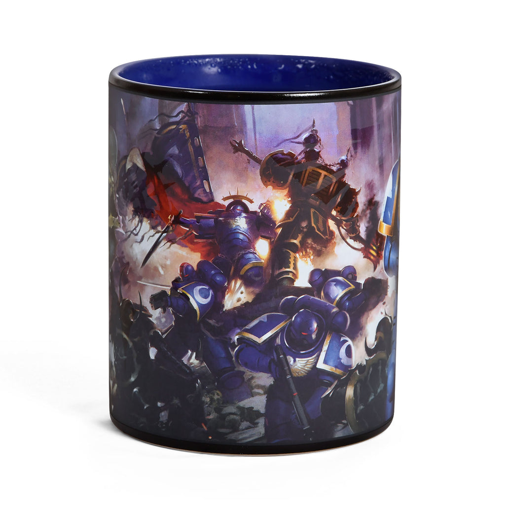 Produktbild Warhammer 40K - Ultramarines & Black Legion Termoeffektmugg