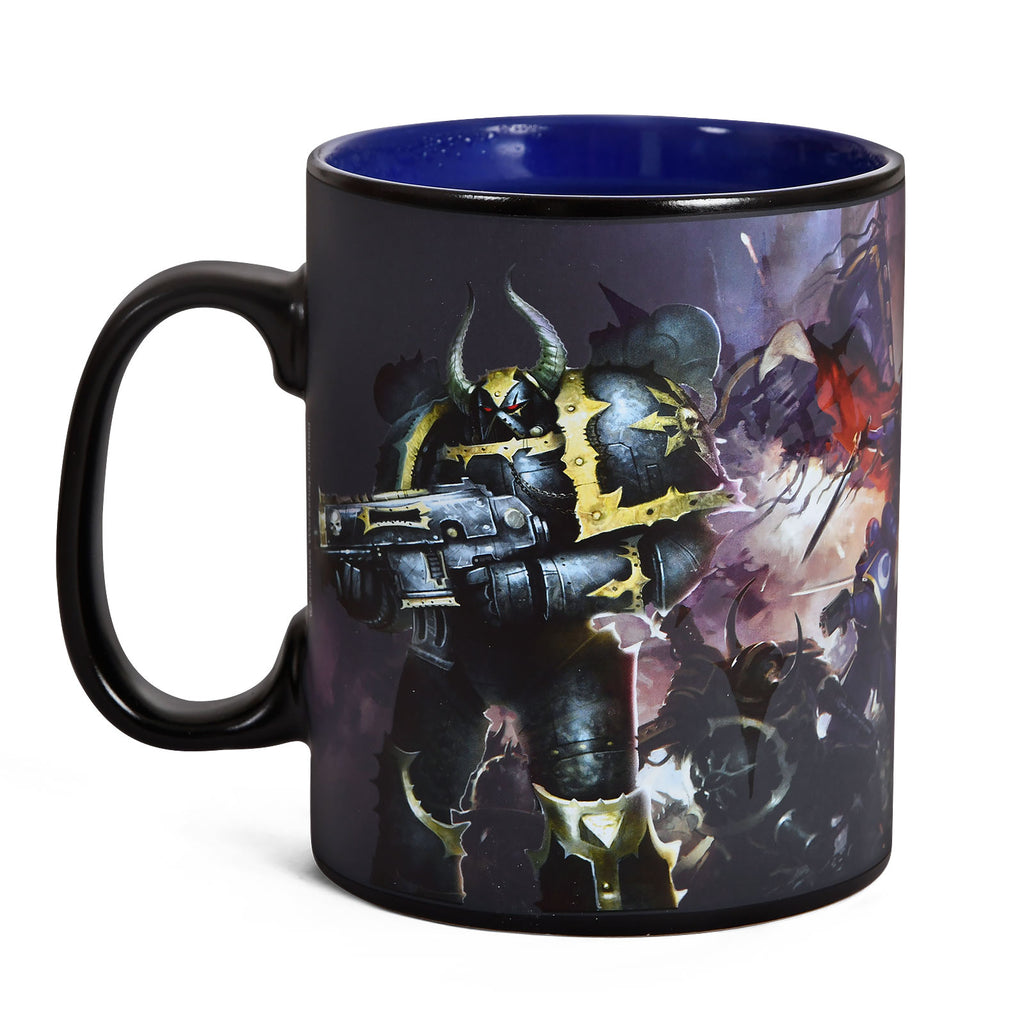 Produktbild Warhammer 40K - Ultramarines & Black Legion Termoeffektmugg