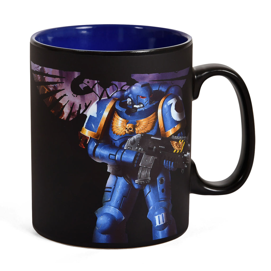 Produktbild Warhammer 40K - Ultramarines & Black Legion Termoeffektmugg