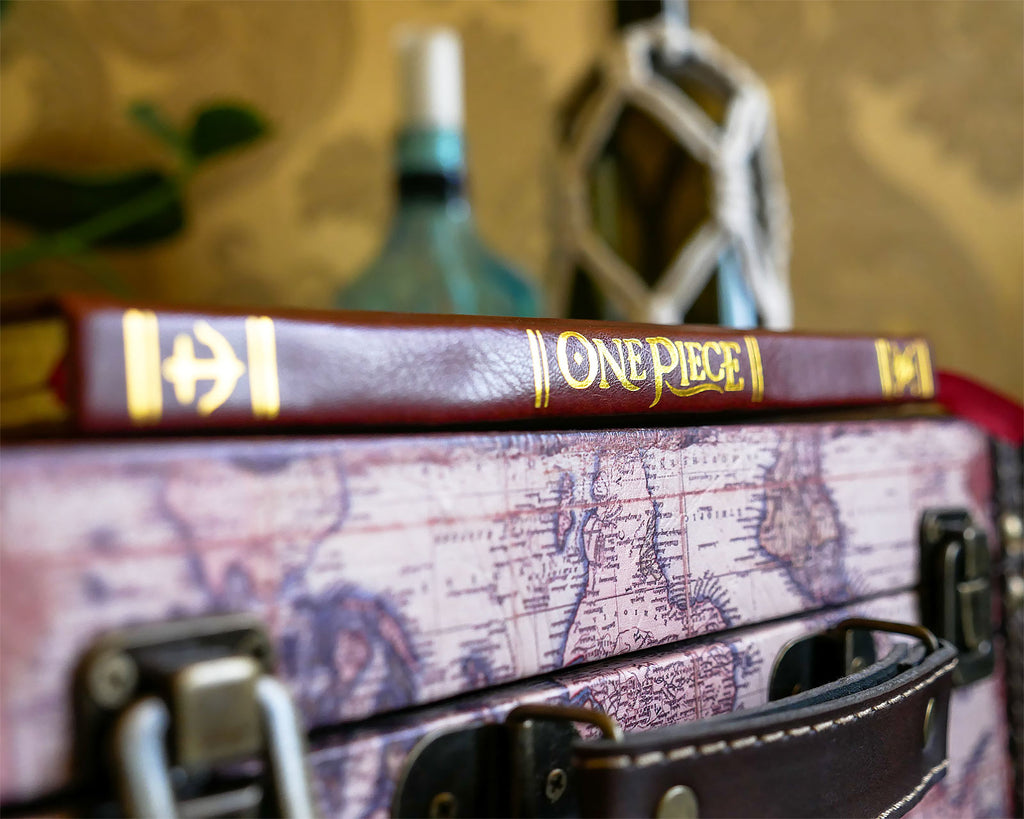 Produktbild Strohhutbandens premium anteckningsbok A5 med dödskallelogga - One Piece