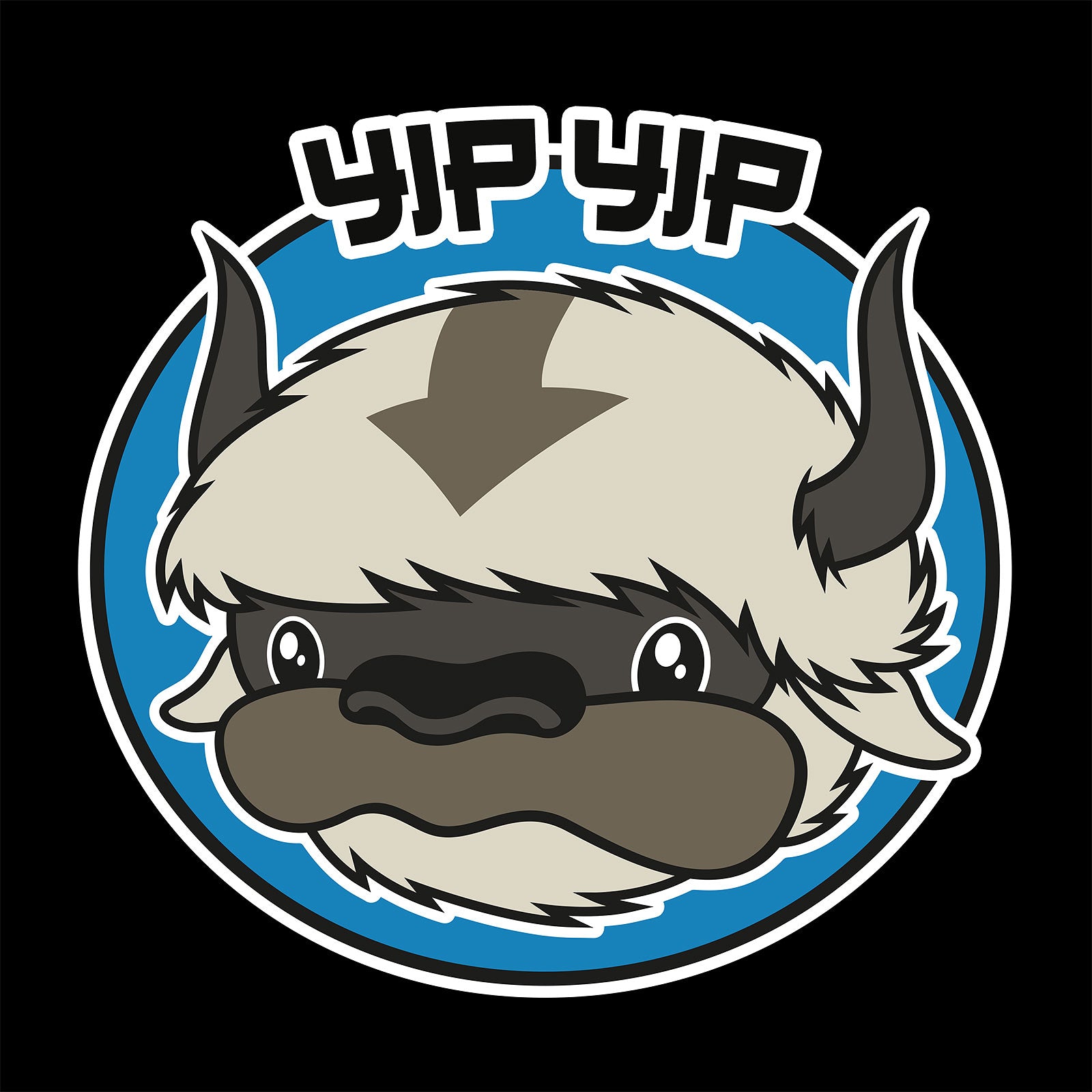 Produktbild Appa Yip Yip T-shirt för Avatar-fans svart