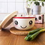 Produktbild Kawaii skål med lock för animefans