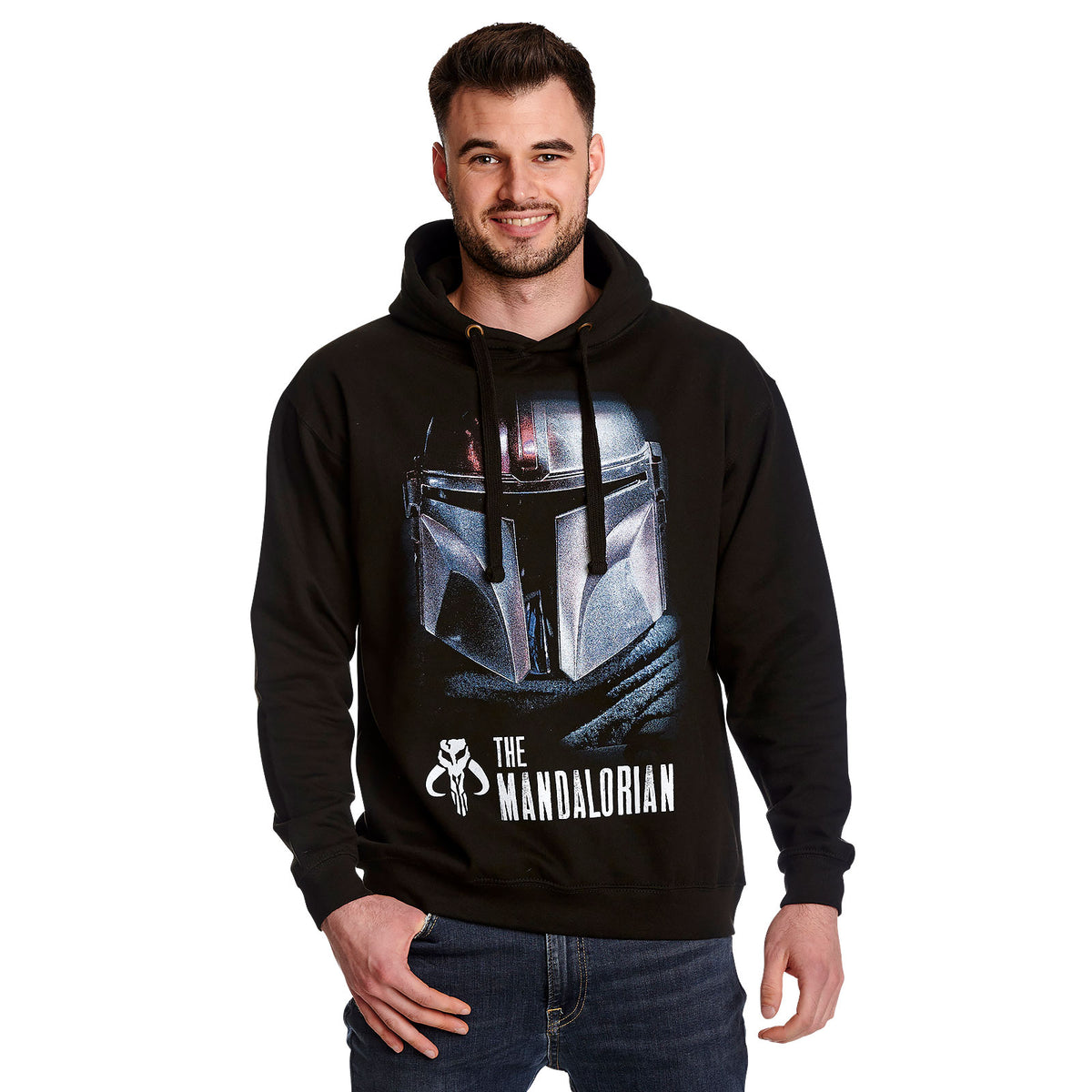 Produktbild The Mandalorian Dark Warrior Hoodie svart - Star Wars