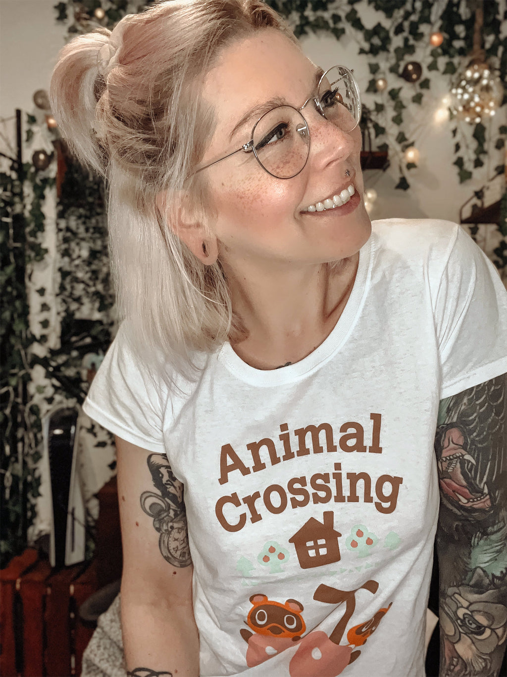 Produktbild Animal Crossing - Nepp och Schlepp T-shirt dam vit