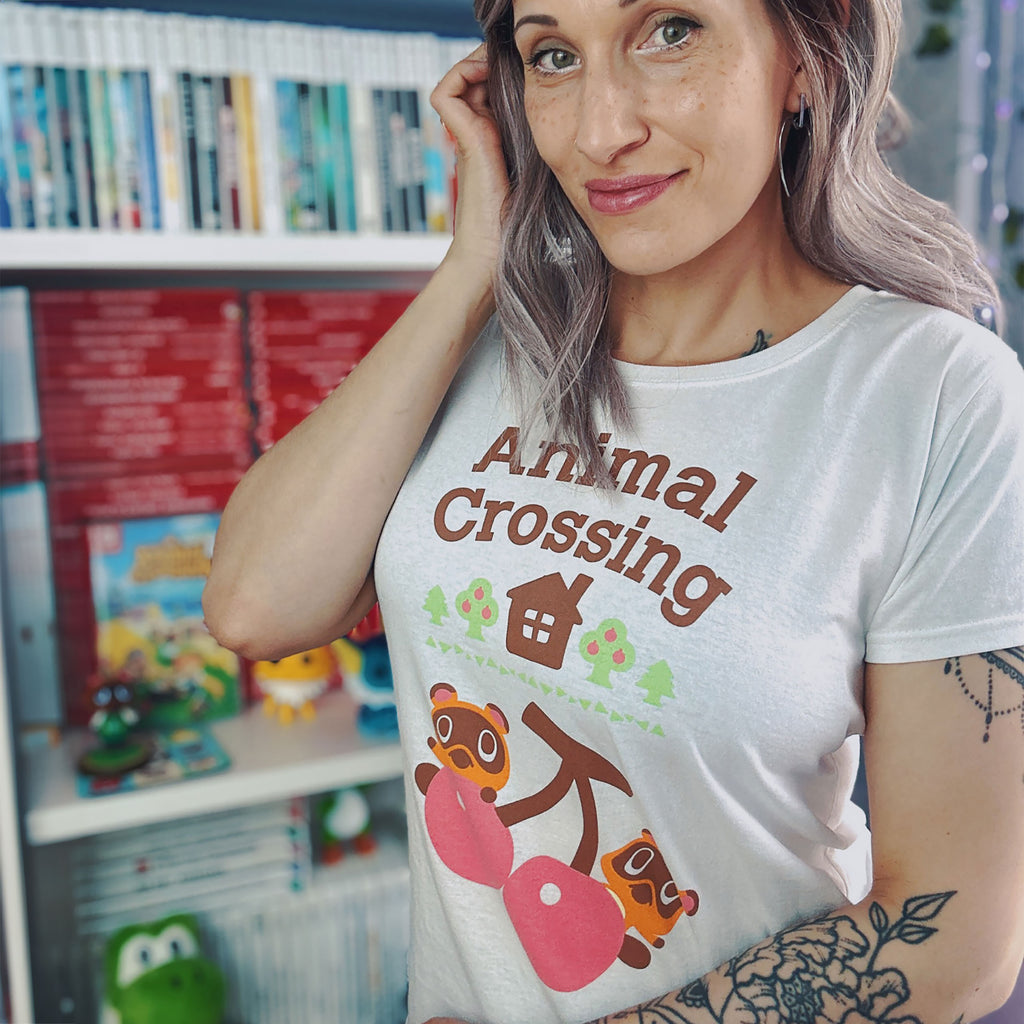 Produktbild Animal Crossing - Nepp och Schlepp T-shirt dam vit