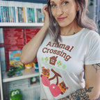 Produktbild Animal Crossing - Nepp och Schlepp T-shirt dam vit