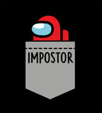 Product image Impostor Pocket T-Shirt for Among Us Fans Black