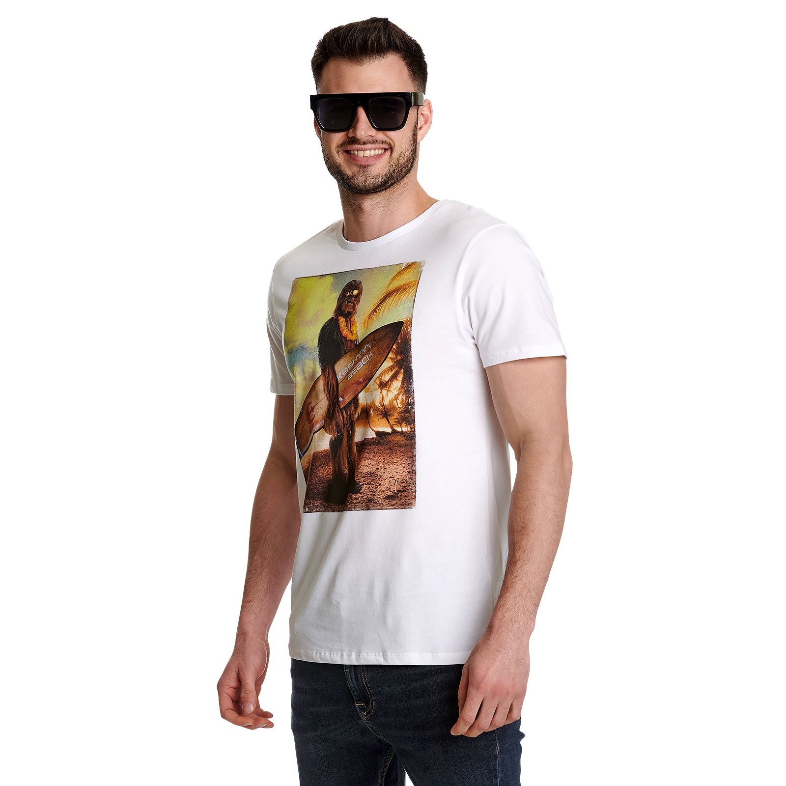 Produktbild Star Wars - Wookiee Surfer T-shirt vit