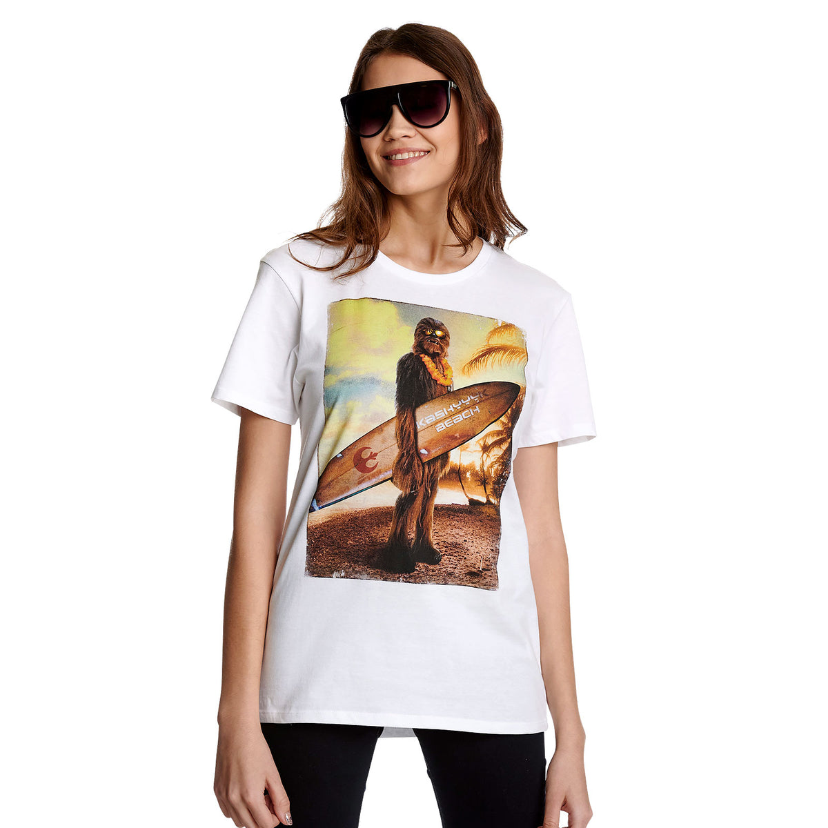 Produktbild Star Wars - Wookiee Surfer T-shirt vit