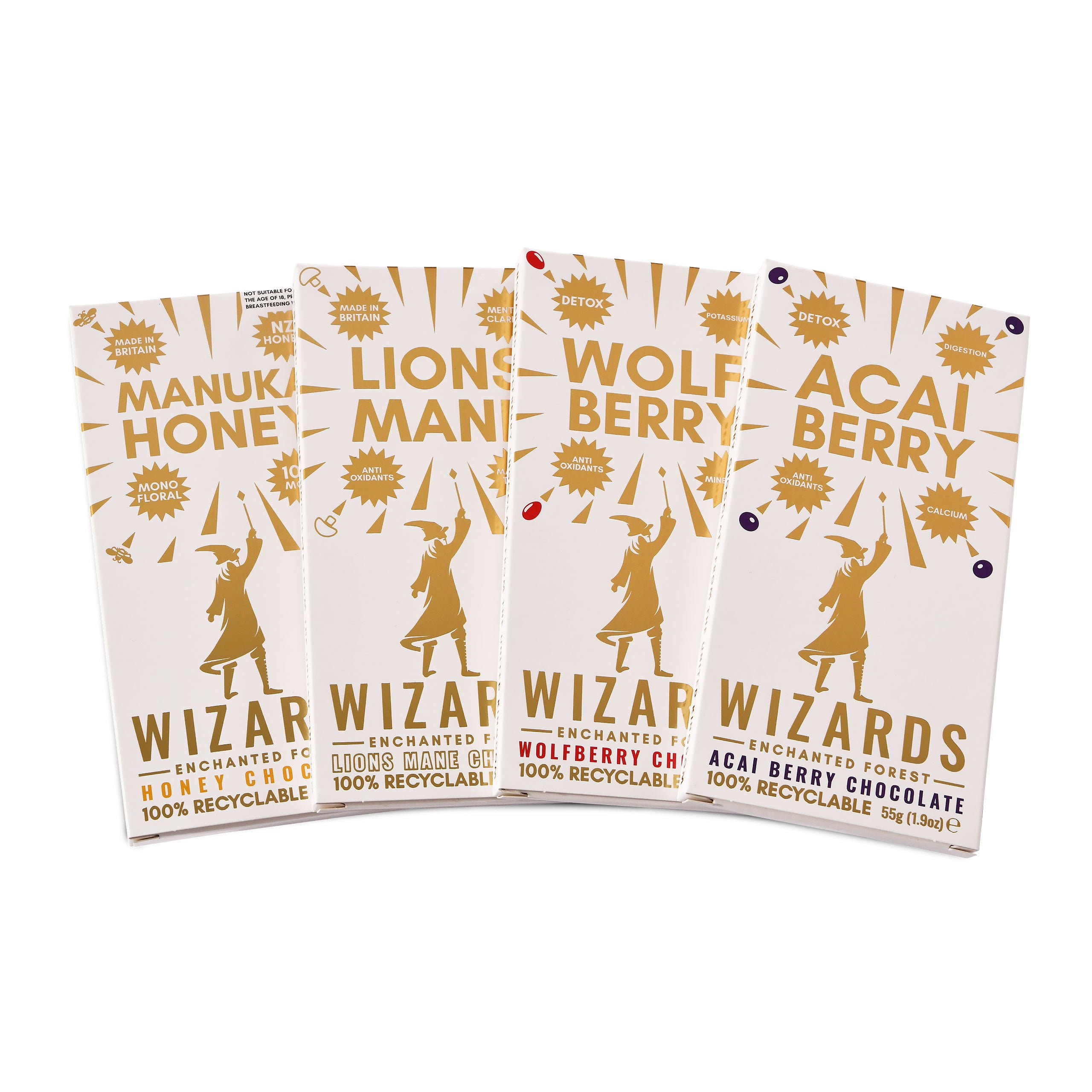 Produktbild Wizards Magic - Enchanted Forest Selection Choklad 4 Kakor