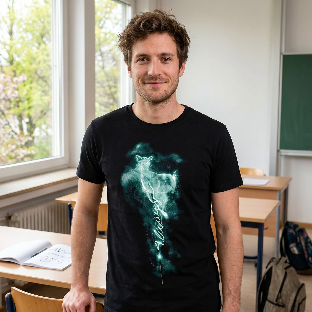 Product image Snape Patronus Always Women's T-Shirt Black - Harry Potter