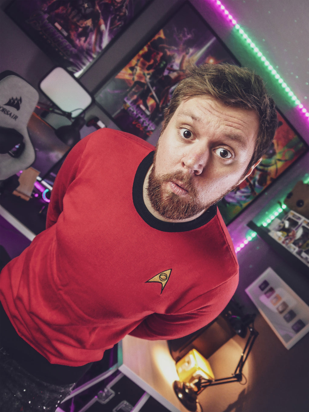 Produktbild Star Trek - Scotty Uniform stickad tröja röd