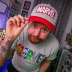 Produktbild Marvel - Logotyp Keps grå-röd